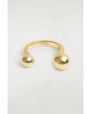 COS Floating Garnet Ring - Metallic