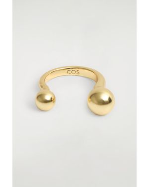 COS Floating Globe Ring - Metallic