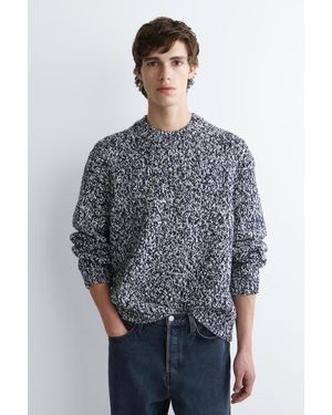 COS Gesprenkelter Pullover Aus Woll-Mix - Grau