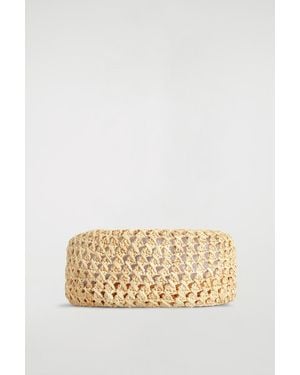 COS Raffia Beret - Natural