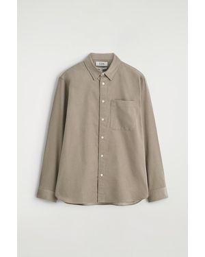 COS Relaxed Corduroy Shirt - Natural