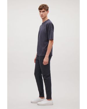 COS Zip-cuff Jersey Trousers - Blue