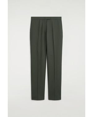 COS Tailored Twill Flared Pants - Green