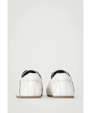 COS Minimal Leather Trainers - White