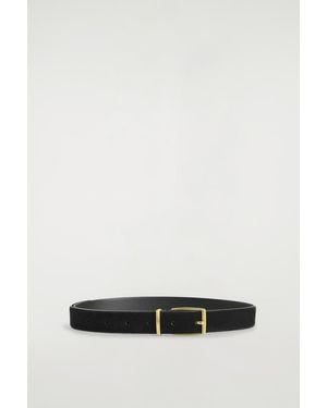 COS Classic Suede Belt - Black