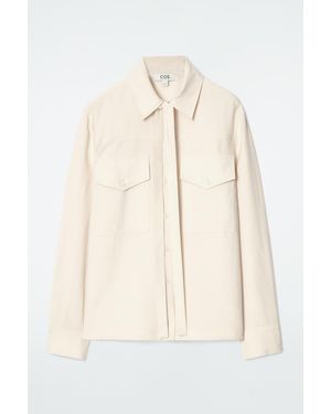 COS Neck-Tie Shirt - Natural