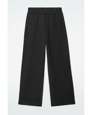 COS Jersey Wide-leg Sweatpants - Black
