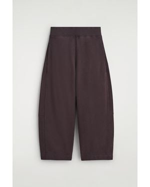 COS Cotton Wide-Leg Joggers - Purple