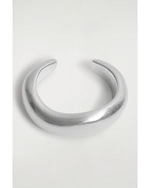 COS Chunky Curved Bangle - Grey