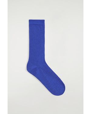 COS Wool Socks - Blue