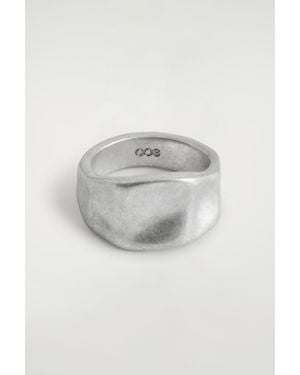 COS Chunky Hammered Ring - Grey