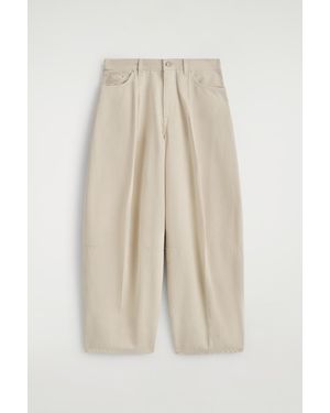 COS Twine Barrel-Leg Jeans - Natural