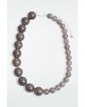 COS Irregular Agate Necklace - White