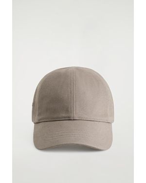COS Cotton-Canvas Baseball Cap - Grey