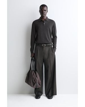 COS Duffle Bag Mit Lederdetails - Schwarz
