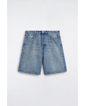 COS Rider Relaxed-Fit Denim Shorts - Blue