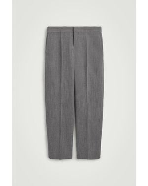 COS Wool Regular-Fit Straight-Leg Pants - Gray