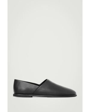 COS Leather Slip-on Shoes - Black