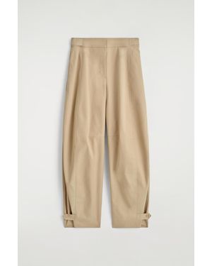 COS Utility Barrel-Leg Trousers - Natural