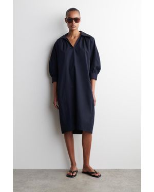 COS Hemdkleid Aus Baumwolle - Blau
