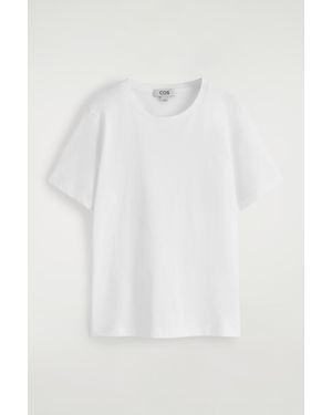COS Crew-Neck Cotton T-Shirt - White