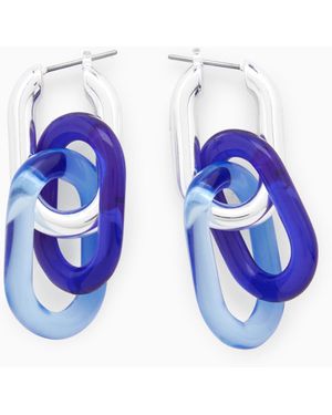 COS Link Drop Earrings - Blue