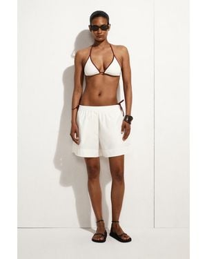 COS Triangel-Bikinioberteil Mit Kontrastdetails - Natur