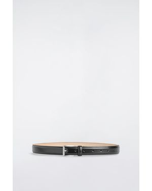 COS Leather Belt - White