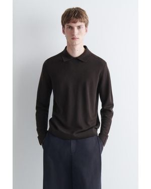 COS Polopullover Mit Kragen - Blau