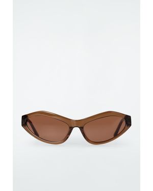 COS Angular Cat-eye Sunglasses - Brown