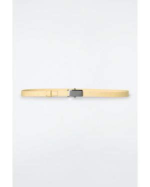 COS Slim Webbing Belt - White