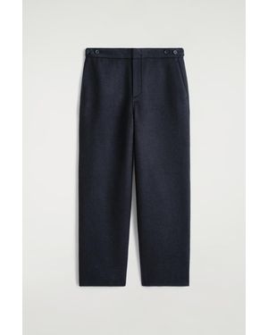 COS Split Wool Tapered Pants - Blue