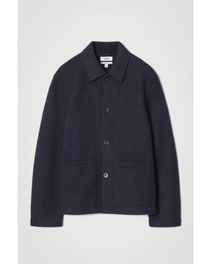 COS Boiled-Wool Chore Jacket - Blue