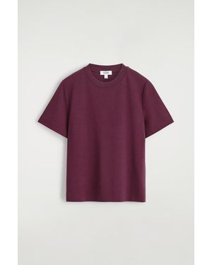 COS Clean Cut T-Shirt - Purple