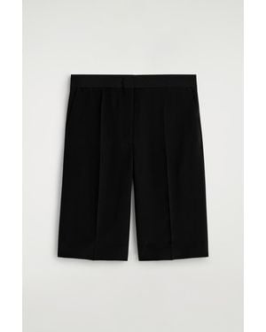 COS Tailored Silk Shorts - Black