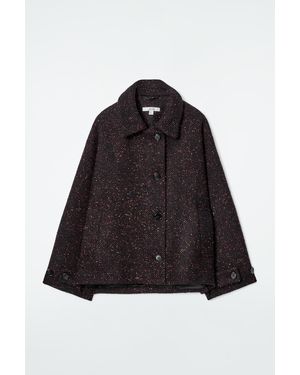 COS Flecked Wool-Blend Jacket - Black