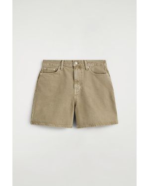 COS High-Rise Denim Shorts - Natural