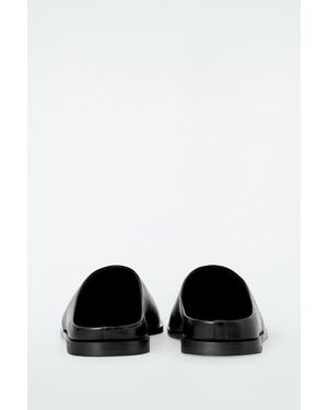 COS Classic Leather Mules - Black