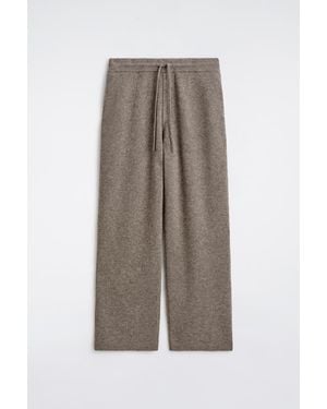 COS Knitted Merino-Yak Sweatpants - Brown