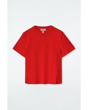 COS Clean Cut Regular T-shirt - Red