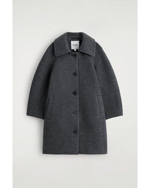 COS Sculpted Wool Coat - Black