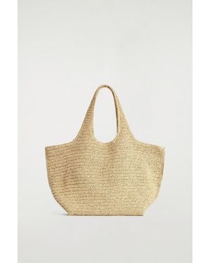 COS Sculpted Tote Bag - Natural