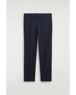 COS Slim Wool-Blend Pants - Blue