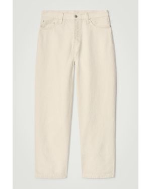 COS Rider Jeans Mit Geradem Bein - Natur