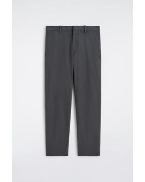 COS Cotton Regular-Fit Tapered Chinos - Grey