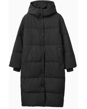 COS Redown Heavyweight Puffer Coat - Black