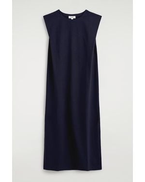 COS Asymmetric Jersey Midi Dress in Brown | Lyst COS Asymmetric Jersey Midi Dress in Brown | Lyst