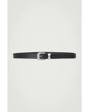 COS Braided Leather Belt - Black