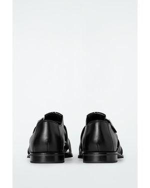 COS Leather Fisherman Sandals - Black