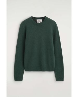COS Pure Cashmere Crew-Neck Sweater - Green